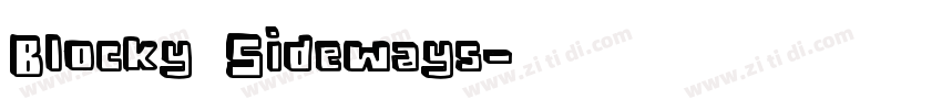 Blocky Sideways字体转换